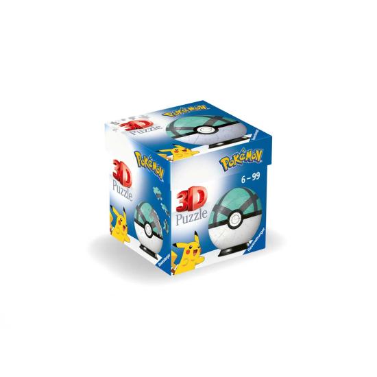 Puzzle Ball 3D Ravensburger Pokemon NetBall 55 Peças Puzzle Ball 3D Ravensburger Pokemon NetBall 55 Peças