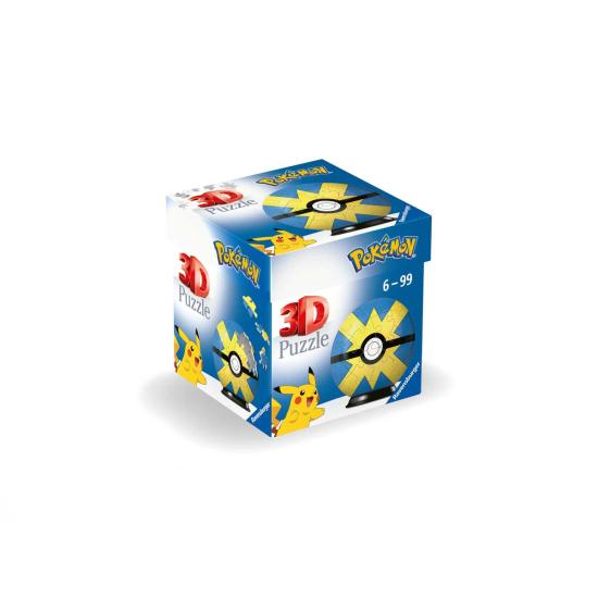 Puzzle Ball 3D Ravensburger Pokemon QuickBall 55 Peças