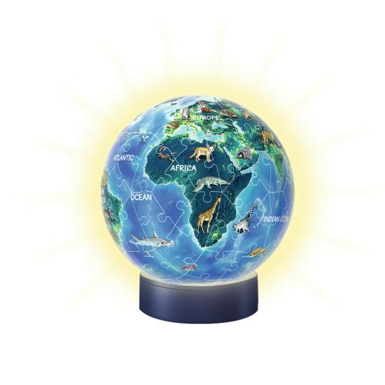 Lâmpada de bola Puzzle Ravensburger The Earth 3D 72 peças Lâmpada de bola Puzzle Ravensburger The Earth 3D 72 peças