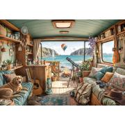 Puzzle Bluebird Costa De Camping de 1000 Peças