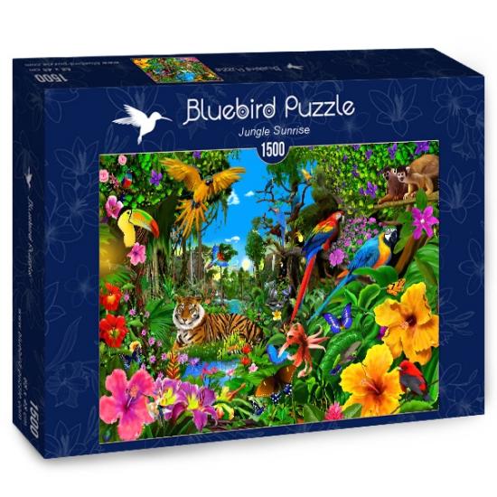 Puzzle Bluebird Sunrise in the Jungle 1500 peças Puzzle Bluebird Sunrise in the Jungle 1500 peças