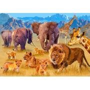 Puzzle Bluebird Animais da savana 1500 peças