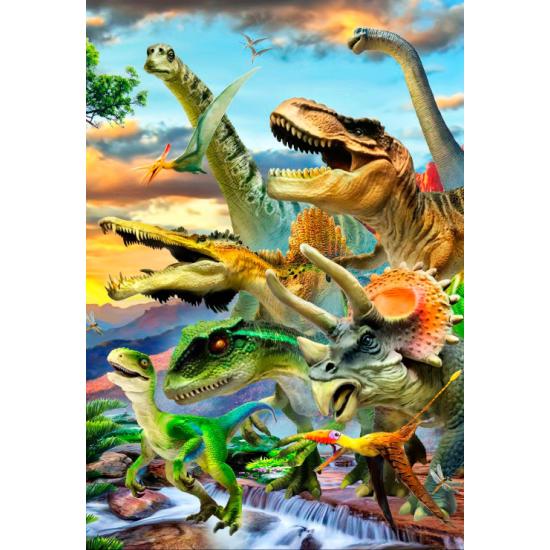 Puzzle Bluebird Dino Sunset 260 peças