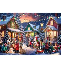 Puzzle Bluebird Bairro De Natal 1000 peças