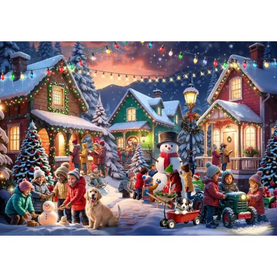 Puzzle Bluebird Bairro De Natal 2000 Peças