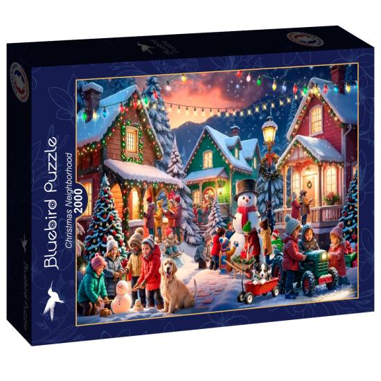 Puzzle Bluebird Bairro De Natal 2000 Peças