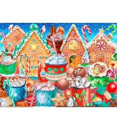 Puzzle Bluebird Bastões De Doces E Cacau 500 peças