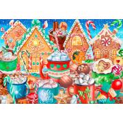Puzzle Bluebird Bastões De Doces E Cacau 1000 peças