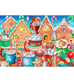 Puzzle Bluebird Bastões De Doces E Cacau 1000 peças