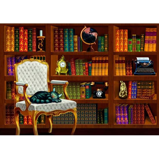 Puzzle Bluebird Biblioteca Vintage de 1000 peças Puzzle Bluebird Biblioteca Vintage de 1000 peças