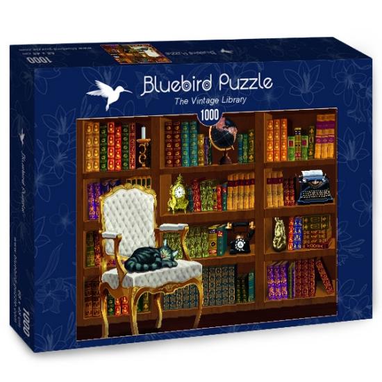Puzzle Bluebird Biblioteca Vintage de 1000 peças Puzzle Bluebird Biblioteca Vintage de 1000 peças