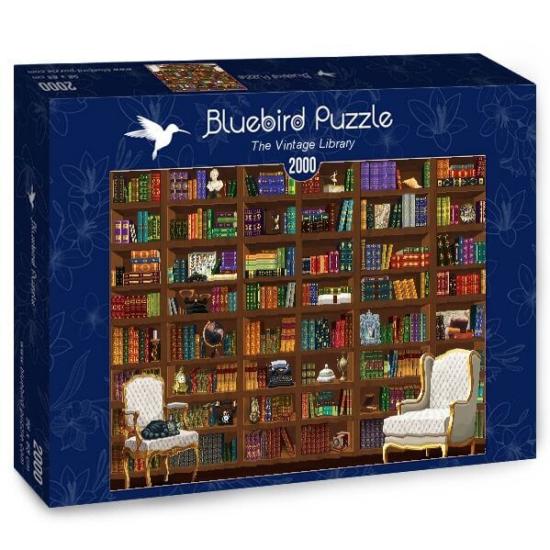 Puzzle Bluebird Biblioteca Vintage de 2000 peças