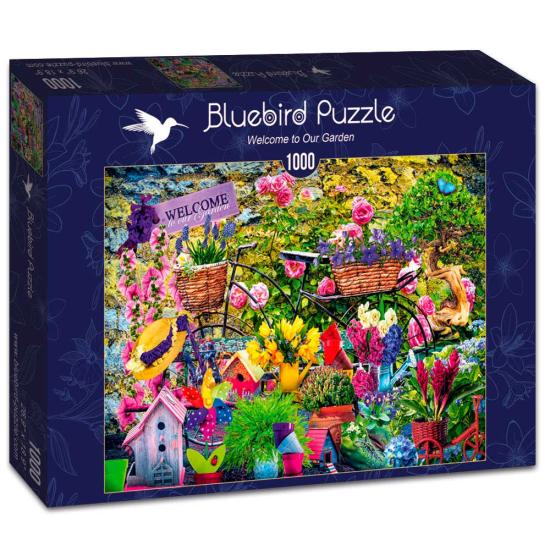 Puzzle Bluebird Bem-vindo ao nosso jardim 1000 peças