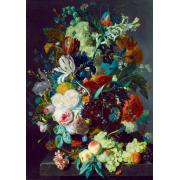 Puzzle Bluebird Natureza Morta com Flores e Frutas de 1000 P