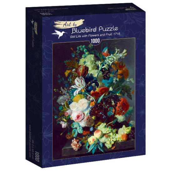 Puzzle Bluebird Natureza Morta com Flores e Frutas de 1000 P