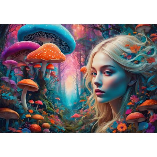 Puzzle Bluebird Floresta Do Arco-Íris 1000 peças