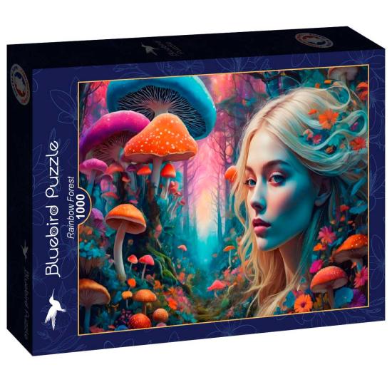 Puzzle Bluebird Floresta Do Arco-Íris 1000 peças