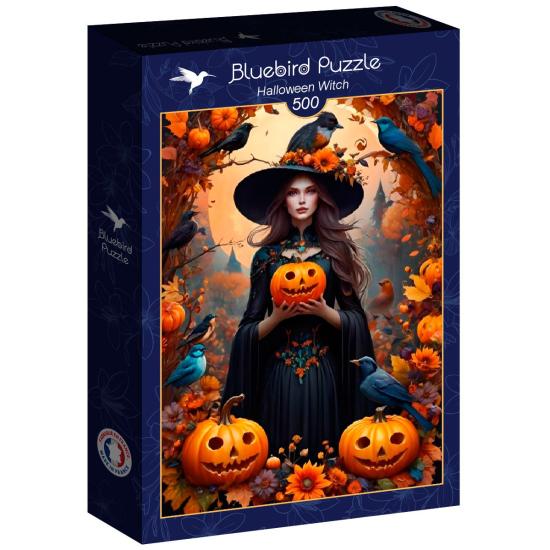 Puzzle Bluebird Feiticeira de Halloween de 500 peças