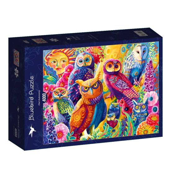 Puzzle Bluebird Corujas Coloridas 4000 Peças