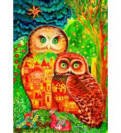 Puzzle Bluebird Owls 1000 peças
