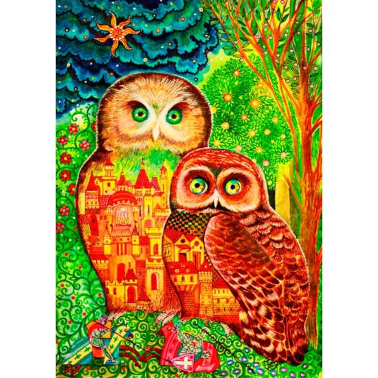 Puzzle Bluebird Owls 1000 peças