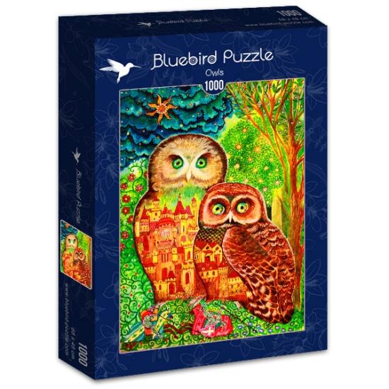 Puzzle Bluebird Owls 1000 peças