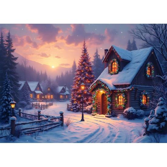 Puzzle Bluebird Casa De Natal 500 peças