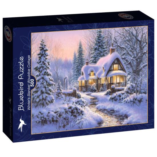 Puzzle Bluebird Cabana Nevada no Inverno 500 peças