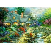 Puzzle Bluebird Country Cabin 1000 Peças