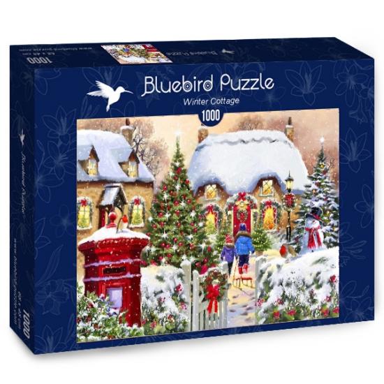 Puzzle Bluebird Cabana de Inverno de 1000 Peças
