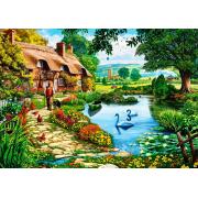 Puzzle Bluebird Cabana no Lago 1000 Peças