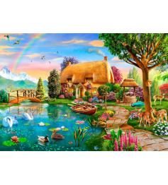 Puzzle Bluebird Cabin by the Lake 2000 peças