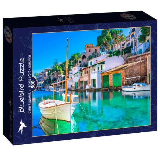 Puzzle Bluebird Cala Figuera Porto De Pesca, Maiorca 500 peças