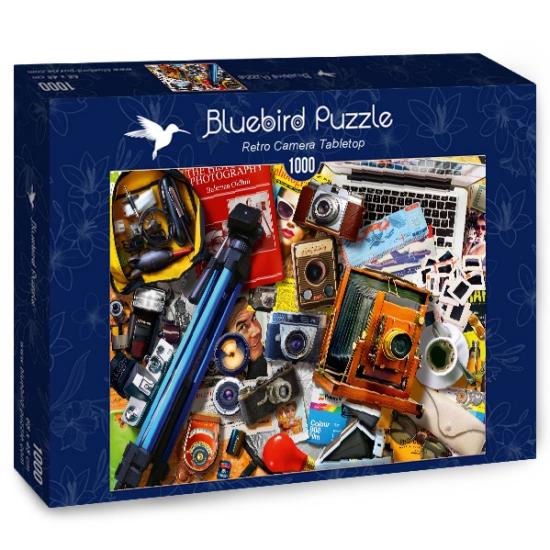 Puzzle Bluebird Câmeras Retrô e Portáteis de 1.000 peças