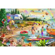 Puzzle Bluebird Acampamento De Verão À Beira Do Lago 1000 Peças