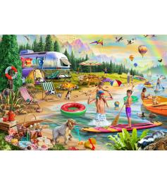 Puzzle Bluebird Acampamento De Verão À Beira Do Lago 1000 Peças