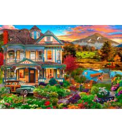 Puzzle Bluebird Casa De Campo Com Jardim de 1000 Peças