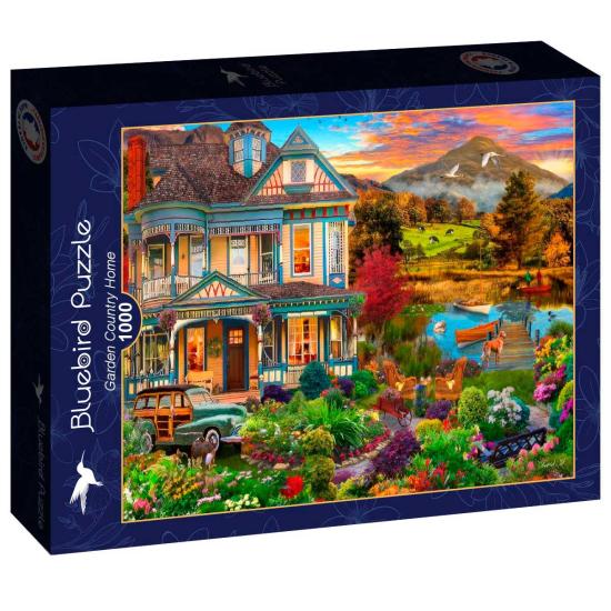 Puzzle Bluebird Casa De Campo Com Jardim de 1000 Peças