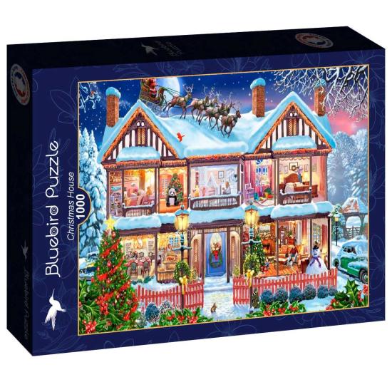 Puzzle Bluebird Casa De Natal de 1000 peças