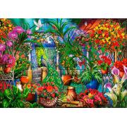 Puzzle Bluebird Tropical Green House 1000 peças