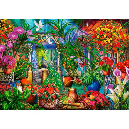 Puzzle Bluebird Tropical Green House 1000 peças Puzzle Bluebird Tropical Green House 1000 peças