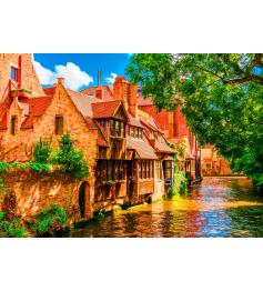 Puzzle Bluebird Cidade Velha de Bruges, Bélgica 1500 peças