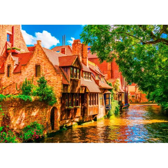 Puzzle Bluebird Cidade Velha de Bruges, Bélgica 1500 peças