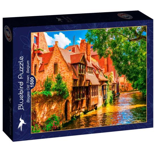 Puzzle Bluebird Cidade Velha de Bruges, Bélgica 1500 peças
