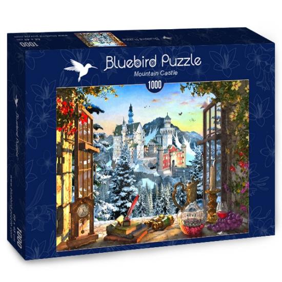 Puzzle Bluebird Mountain Castle 1000 peças