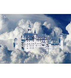 Puzzle Bluebird Castelo Neuschwanstein entre Nuvens 500 peças