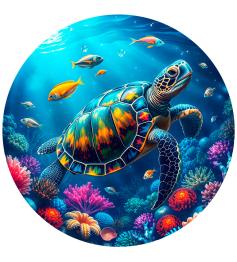 Puzzle Bluebird Redondo Sob O Oceano 501 peças