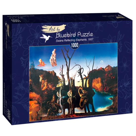 Puzzle Bluebird Cisnes Refletindo como Elefantes 1000 Pçs