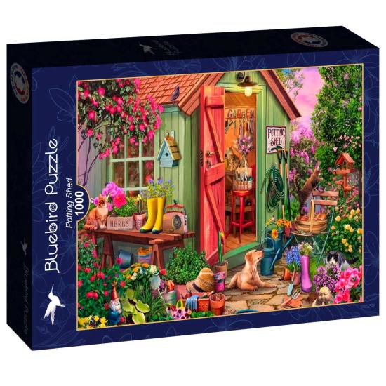 Puzzle Bluebird Estufa De Jardinagem de 1000 Peças