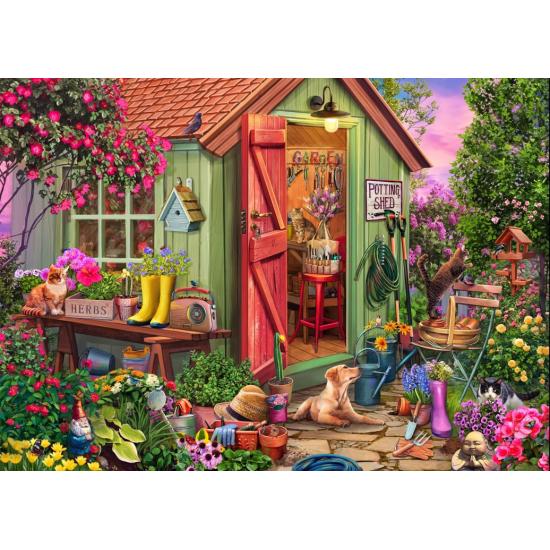 Puzzle Bluebird Estufa De Jardinagem de 500 peças